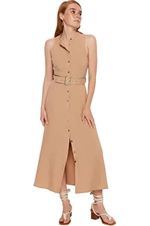 Trendyol FeMan Shirt Dress Regular fit Woven Dress, ,38