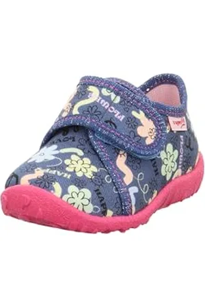 Superfit Girls Spotty Slippers, , 2 UK Child Wide