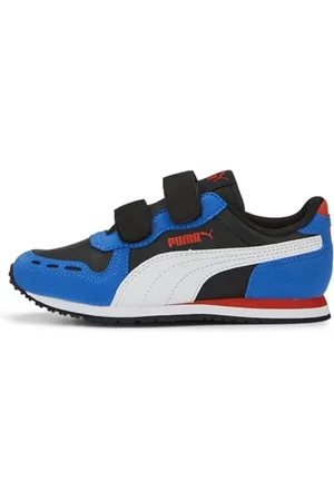 PUMA Cabana Racer SL 20 V PS Sneaker, Black White-Victoria Blue, 13 UK Child