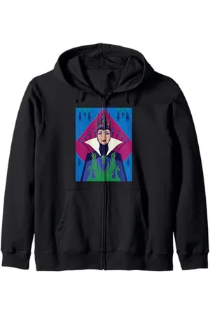 Disney Snow White Evil Queen Colorful Poster Zip Hoodie