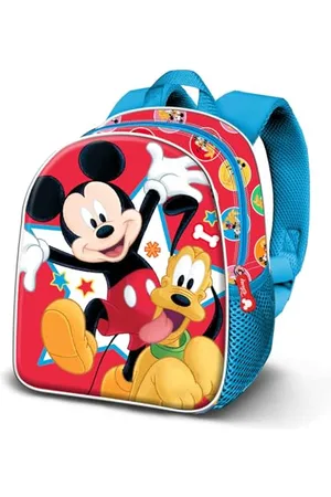 Disney Mickey Mouse Star-Elite 3D Backpack, Multicolour, 25 x 30 cm, Capacity 7 L