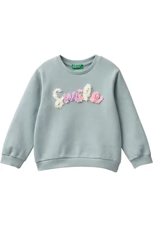 Benetton Girls Maglia G/C M/L 3j68g10fu Hooded Sweatshirt, , UK