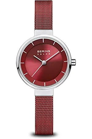 Bering Women Analog Solar Collection Watch with stainless steel Strap and Sapphire Crystal 14627-303