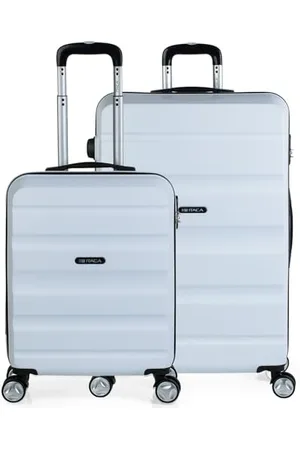 Itaca Hard Shell Suitcase Set of 2 pcs - 4 Double Wheel ABS Luggage Sets 3 Piece with TSA Approved Locks - Resistant and Lightweight Set in Small Cabin Size and Large