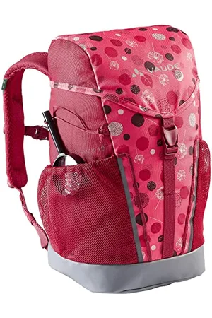 Vaude Puck kids backpack for Boys & Girls in pink, Comfortable Kids Hiking Backpack 10L, Backpack for School with Rain Cover & Magnifying Glass, Ample Storage Space