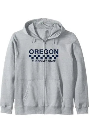 Graphic Club Inc. OREGON - Throwback Racing Design - Classic Zip Hoodie