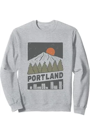 Graphic Club Inc. PORTLAND - OREGON - Throwback Design - Classic Sweatshirt