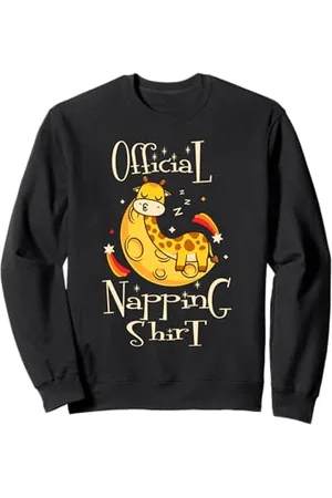 Modern Tees Plus Giraffe T-shirt For Girls Giraffe Gifts Napping Giraffe Boy Sweatshirt