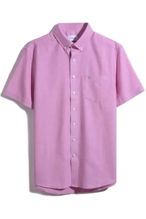 Farah Men’s Oxford Shirt, Drayton Long Sleeve Oxford Shirt, Smart Casual Work Shirt, , XL