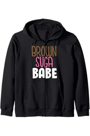 Ebony Fuller Shopp Brown suga babe girl magic melanin poppin queen mom Zip Hoodie