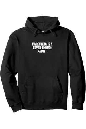 Statement Blend Parenting is a never-ending game. Pullover Hoodie