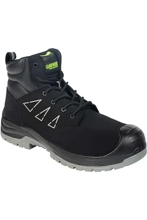 Apache Mens Work Boots | Armstrong Water Resistant Safety Boot | UK Size 4 | 100% Non Metallic | PU Comfort Insole | GRS Recycled Suede Leather | S3L SC LG FO SR Safety Ratings