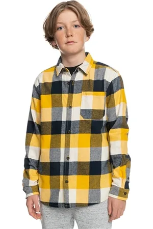 Quiksilver Boys Motherfly Shirt - Birch - 12 YRS