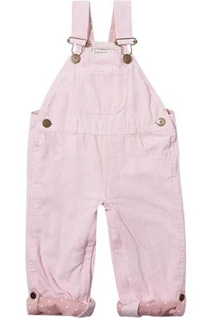 Dotty Dungarees Stripe Dungarees - - 3-4 YRS