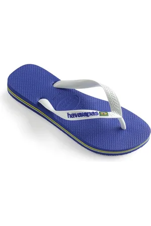 Havaianas Boys Brazil Logo Flip Flops - Marine - KIDS 10-11 (EU 29/30)