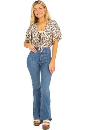 Free People Jayde Flare Jeans - Sunburst - 25W