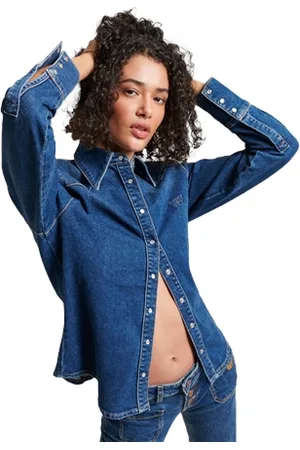 Superdry Vintage Denim Western Shirt - Fulton Vintage - UK 10