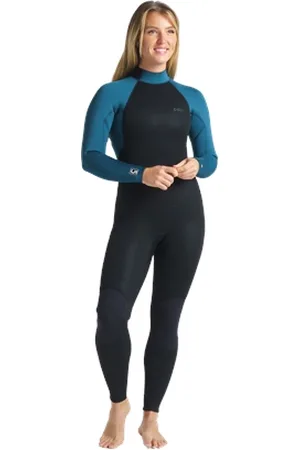 C-Skins Surflite 5/4mm Back Zip Wetsuit - Black, Marine & White - UK 4
