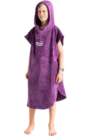 Robie Junior Original-Series Short Sleeve Changing Robe - Ultra Violet - JNR