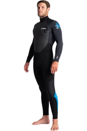 C-Skins Element 3/2mm Back Zip Wetsuit (2022) - , Anthracite & Cyan - MS