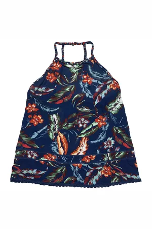 Superdry Vintage Beach Cami Top - Navy - UK 8