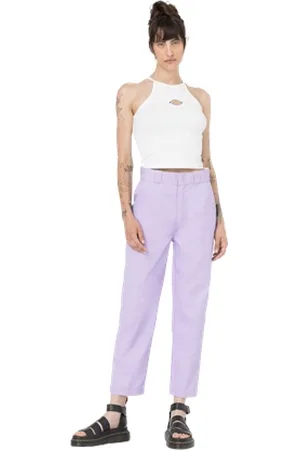 Dickies Phoenix Cropped Trousers - Rose - 28W