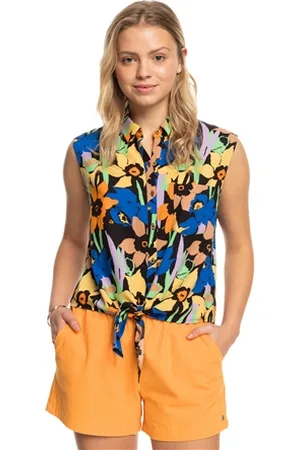 Roxy Tropical View Top - Anthracite Flower Jammin - XS