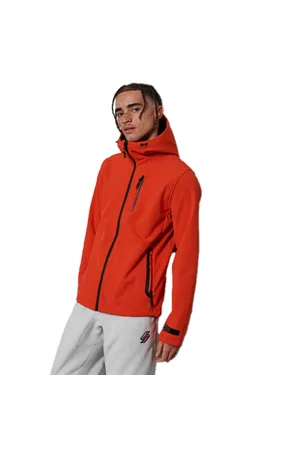 Superdry Hooded Softshell Jacket - Apple - M