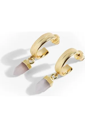 Joma Jewellery Riva Love Hoop Earrings - & Rose - O/S