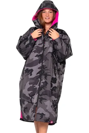 Dryrobe Advance Long Sleeved - Camo & Pink - L