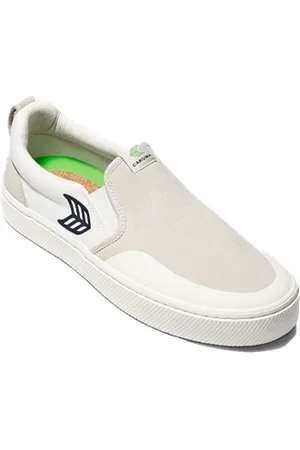 CARIUMA Slip On Skate Pro Shoes - Off & Black Logo - UK 8 (EU 41.5)