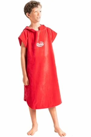 Robie Junior Original-Series Short Sleeve Changing Robe - Coral - JNR