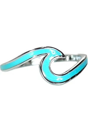 Pura Vida Enamel Wave Ring - - 6 (16.4mm)
