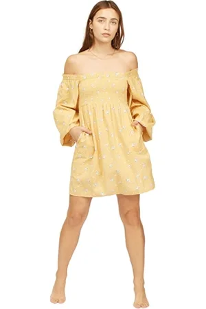 Billabong X Wrangler Bellflower Dress - Dandelion - XS
