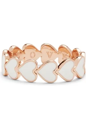 Pura Vida Love Enamel Heart Ring - Rose - 6 (16.4mm)