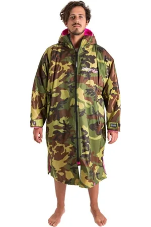 Dryrobe Advance Long Sleeved (2022) - Camo & Pink - L