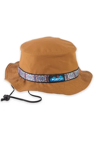 Kavu Orange Strap Bucket Hat - Caramel - L