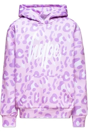 Hype Girls Tone On Tone Leopard Hoody - - 13 YRS