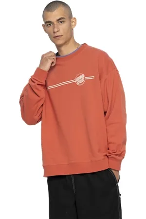 Santa Cruz Opus Dot Stripe AG Sweatshirt - Rooibos - S
