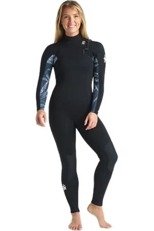 C-Skins Solace 5/4mm Chest Zip Wetsuit - , Tropical & White - UK 8