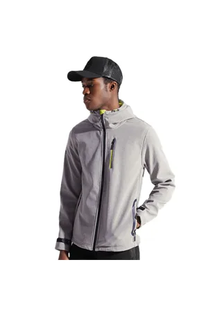 Superdry Hooded Softshell Jacket - Marl - M