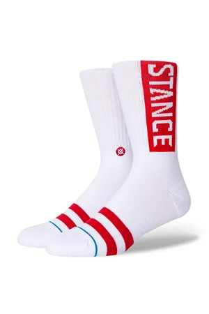 Stance OG Womens Socks - & Red - UK 6-8.5