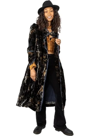 Free People Hazel Duster Jacket - Black Combo - S