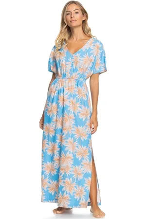 Roxy Dynamite Girl Again Dress - Azure Palm Island - XS