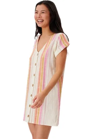 Rip Curl Heat Wave Mini Dress - Bone - XS