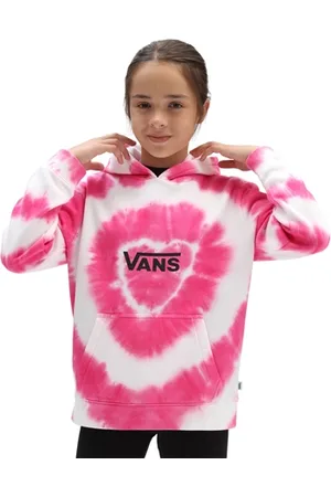 Vans Girls Tie Dye Heart Hoody - Begonia - L