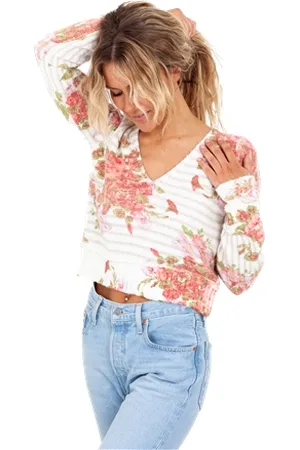 Free People Bed Of Roses Jumper - Candy Combo - S