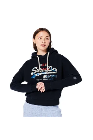 Superdry Narrative Hoody - Navy - UK 10