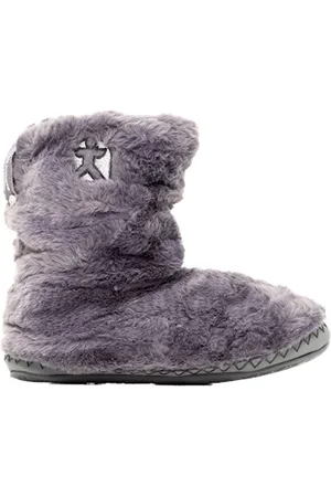 BEDROOM ATHLETICS Gisele High Density Faux Fur Rouched Slipper Boots - Ink - UK 3-4 (EU 36-37)
