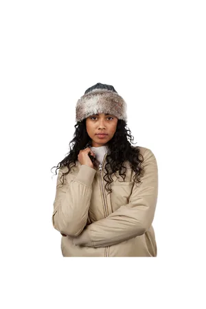 Barts Fur Cable Bandhat - Heather